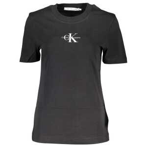 Calvin Klein Black Cotton Tops & T-Shirt