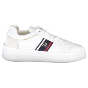 Tommy Hilfiger White Polyester Sneaker