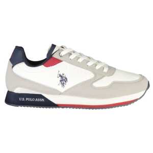 U.S. POLO ASSN. White Polyester Sneaker