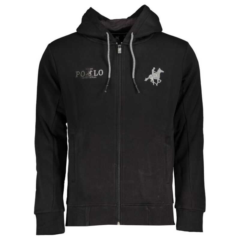 U.S. Grand Polo Black Cotton Sweater, theFeinheit