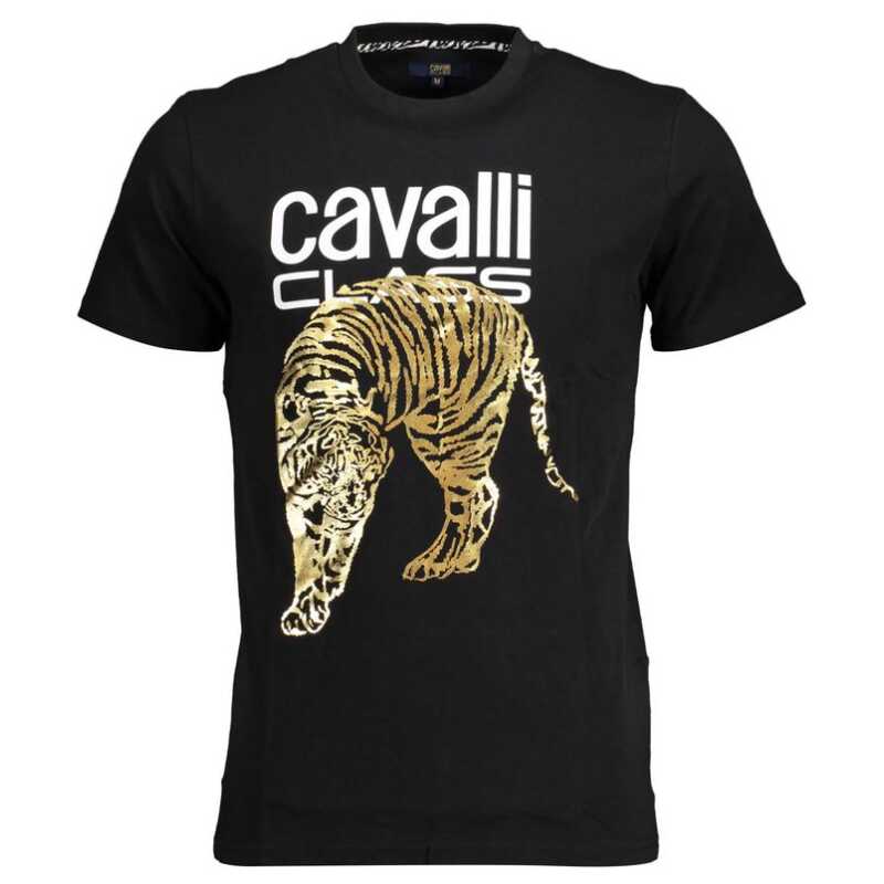 Cavalli Class Black Cotton T-Shirt, theFeinheit