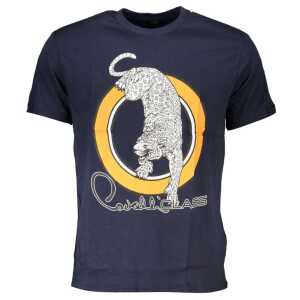Cavalli Class Blue Cotton T-Shirt
