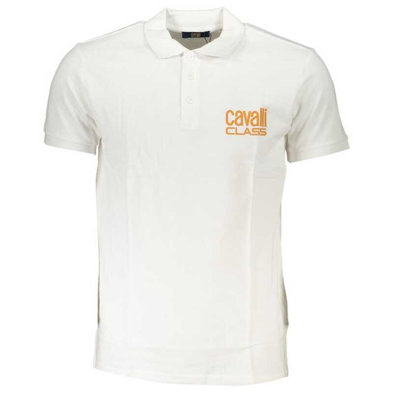 Cavalli Class White Cotton Polo Shirt, theFeinheit