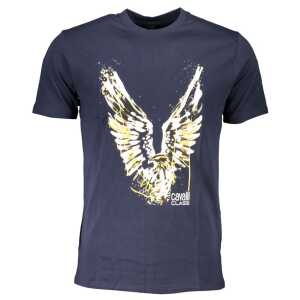 Cavalli Class Blue Cotton T-Shirt