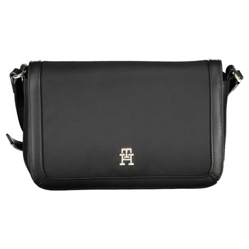 Tommy Hilfiger Black Polyester Handbag, theFeinheit
