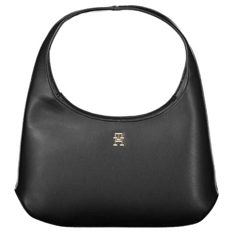 Tommy Hilfiger Black Polyester Handbag, theFeinheit