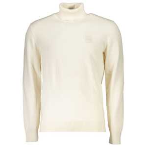 Hugo Boss White Cotton Sweater