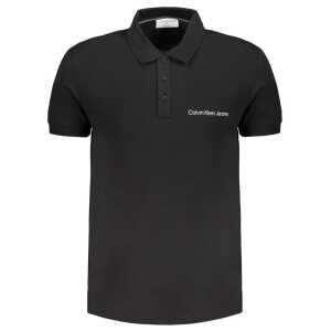 Calvin Klein Black Cotton Polo Shirt