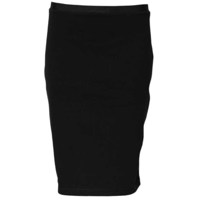 GF Ferre Black Polyester Pencil Cut Knee Length Skirt, theFeinheit