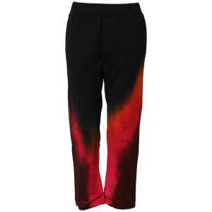 Dsquared² Black Red Cotton Straight Fit Jogger Pants
