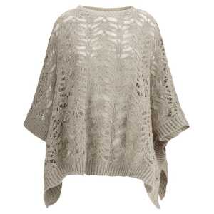 Brunello Cucinelli Crocheted Poncho