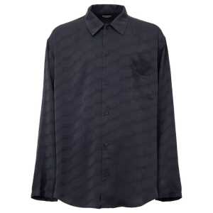 Balenciaga Gray Viscose Shirt