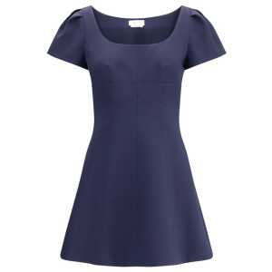 Alexander McQueen Short Dress with short gathered sleeves