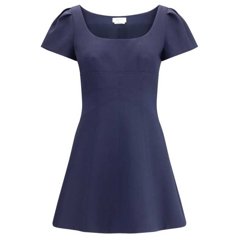Alexander McQueen Short Dress with short gathered sleeves, theFeinheit