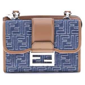 Fendi Baguette denim Shoulder Bag