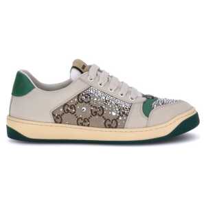 Gucci Rhinestone Screener Sneakers