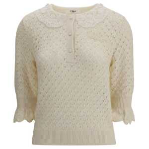 Chloé Sweater with lace collar