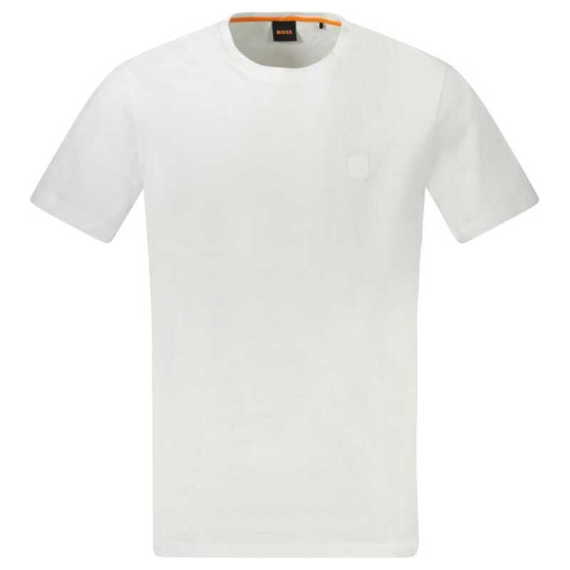 Hugo Boss White Cotton Men T-Shirt, theFeinheit