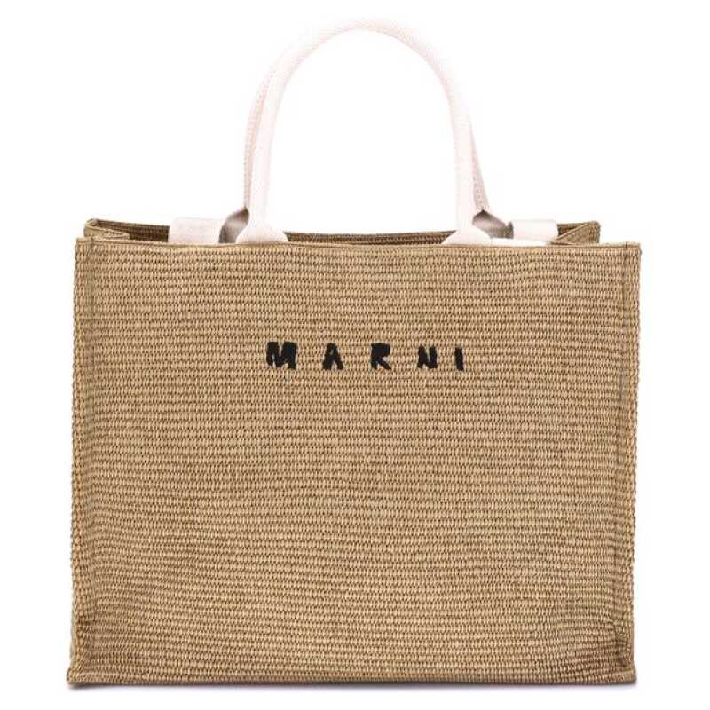 Marni Raffia-effect Tote Bag, theFeinheit
