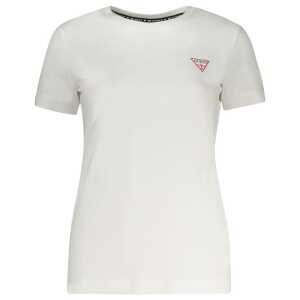Guess Jeans White Cotton Tops & T-Shirt