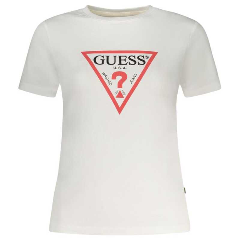 Guess Jeans White Cotton Tops &amp; T-Shirt, theFeinheit