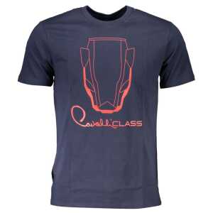 Cavalli Class Blue Cotton T-Shirt