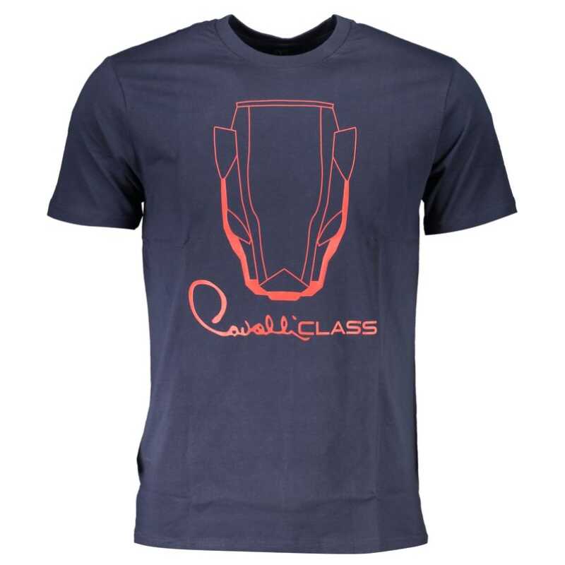 Cavalli Class Blue Cotton T-Shirt, theFeinheit