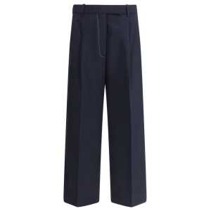 Thom Browne White stitching wool Pants