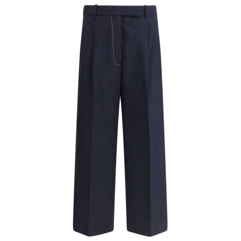 Thom Browne White stitching wool Pants, theFeinheit