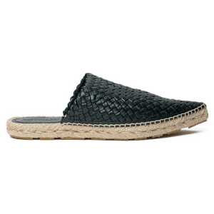 Bottega Veneta Green Leather Espadrille