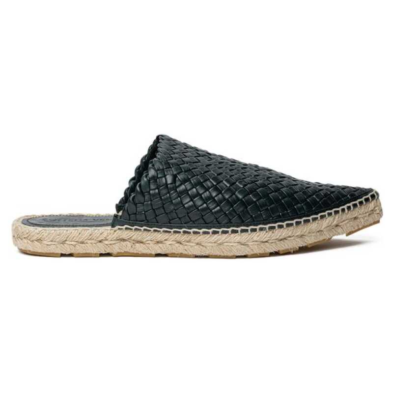 Bottega Veneta Green Leather Espadrille, theFeinheit