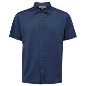 Canali Blue Cotton Shirt