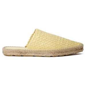 Bottega Veneta Yellow Leather Espadrille