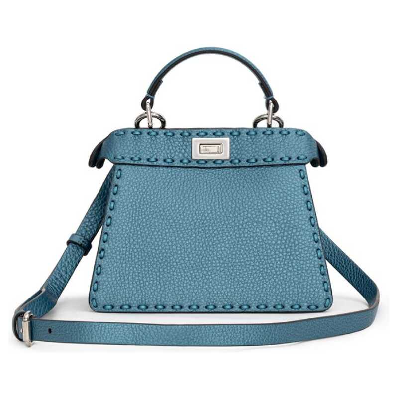Fendi Blue Leather Shoulder Bag, theFeinheit