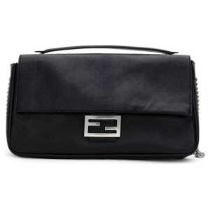 Fendi Black Leather Shoulder Bag