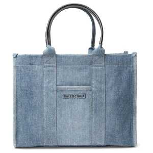 Balenciaga Blue Cotton Sweater