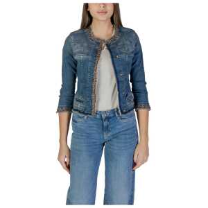 Liu Jo Light Blue Cotton Jackets & Coat