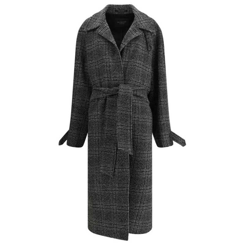 Balenciaga Check long Coat, theFeinheit