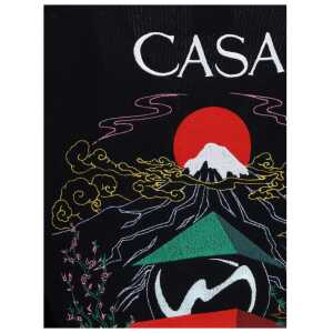 Casablanca Merino Wool embroidered Cardigan