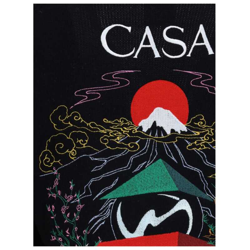 Casablanca Merino Wool embroidered Cardigan, theFeinheit