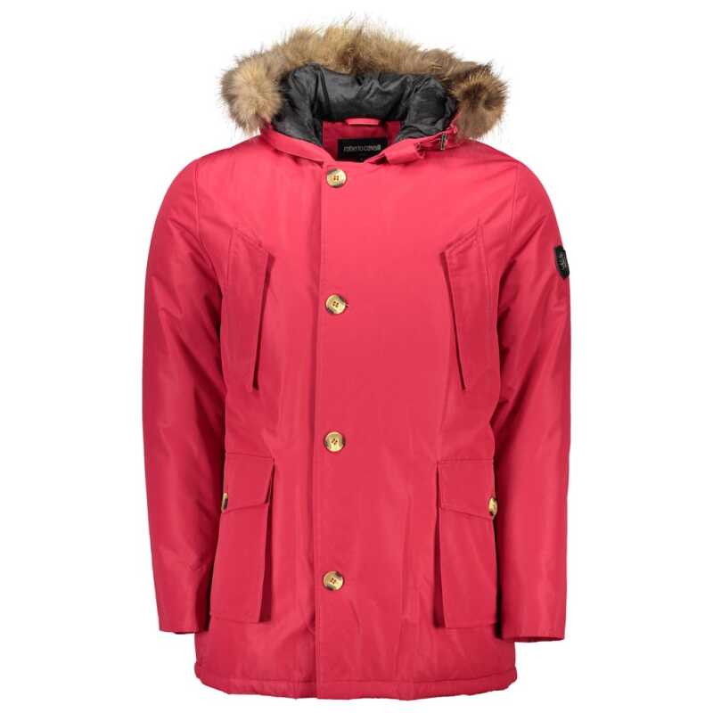 Roberto Cavalli Red Polyester Jacket, theFeinheit