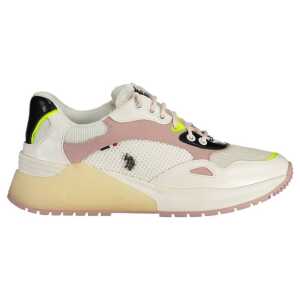 U.S. POLO ASSN. White Polyester Sneaker