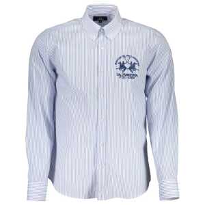 La Martina Blue Cotton Shirt