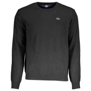 La Martina Black Wool Sweater