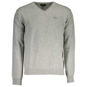 La Martina Gray Wool Sweater