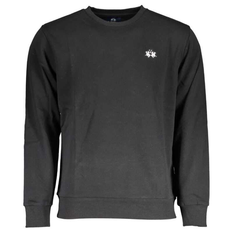 La Martina Black Cotton Sweater, theFeinheit