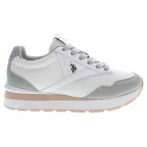 U.S. POLO ASSN. White Polyester Sneaker