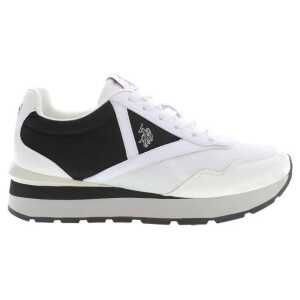 U.S. POLO ASSN. White Polyester Sneaker