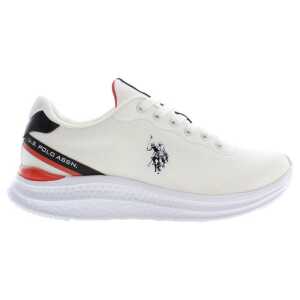 U.S. POLO ASSN. White Polyester Sneaker