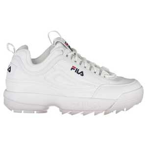 Fila White Polyester Sneaker